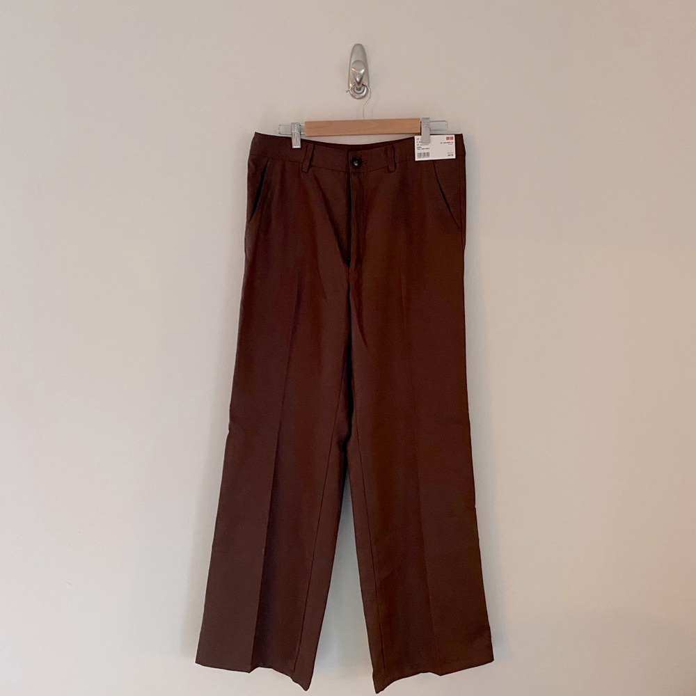 Uniqlo Wide Leg Twill Pants